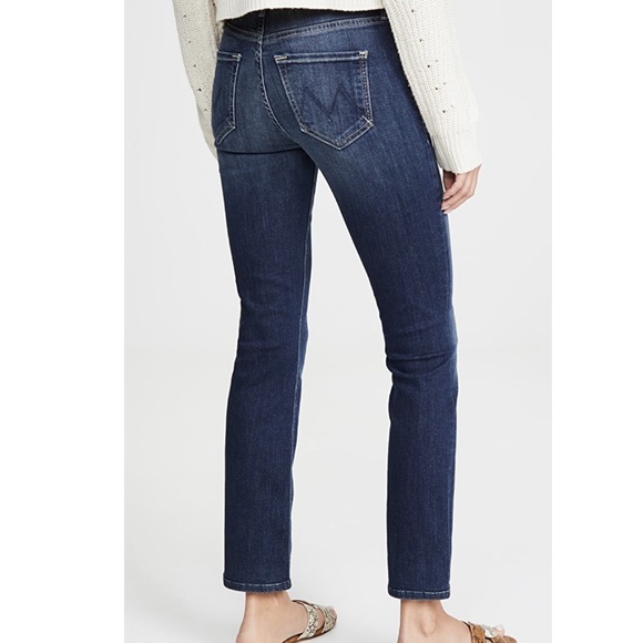 MOTHER Denim - Mother Denim Mid Rise Blue Straight Leg Jeans